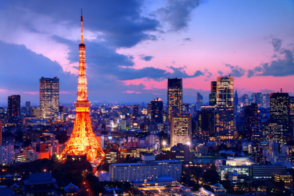 Japan Tokio Stadt Nacht