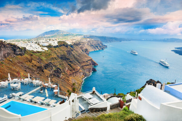 Griechenland Santorini Ausblick