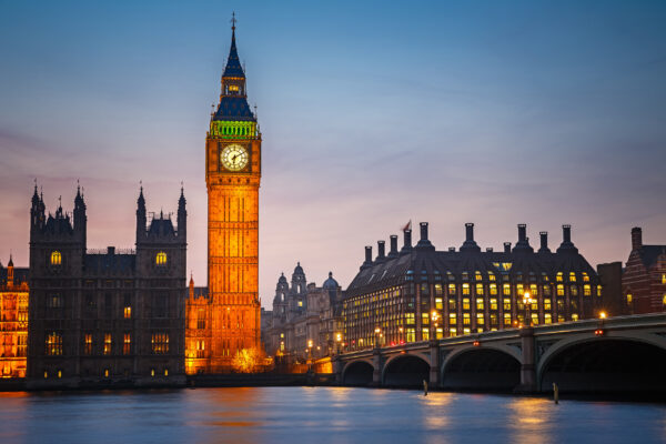 England London Big Ben Nachts