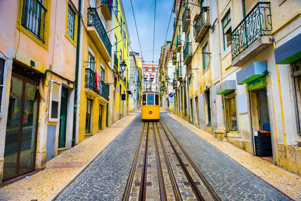 Portugal Lissabon Strassenbahn