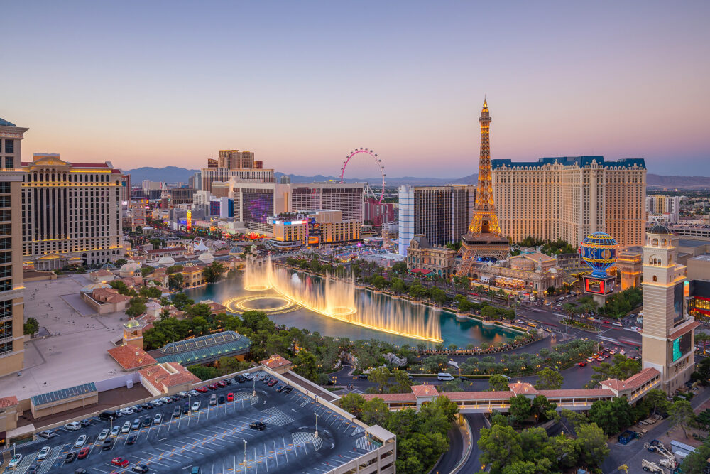 USA Nevada Las Vegas Strip Abend