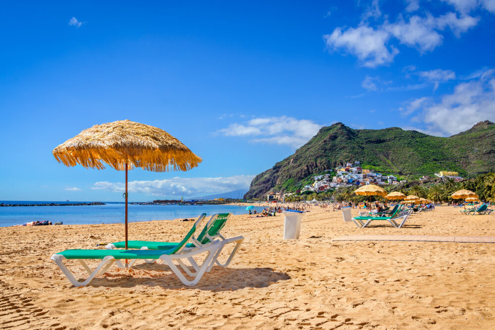 Spanien Teneriffa Las Teresitas Strand