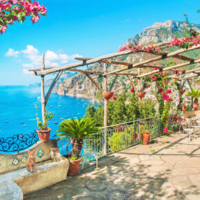 Italien Amalfi Positano Terrasse