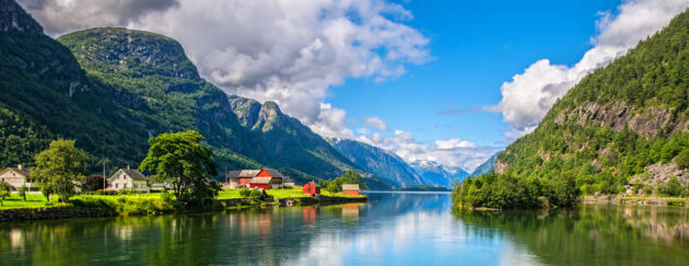 Norwegen Fjord Berge