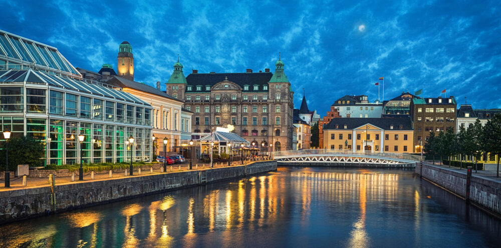 Schweden Malmö Abends