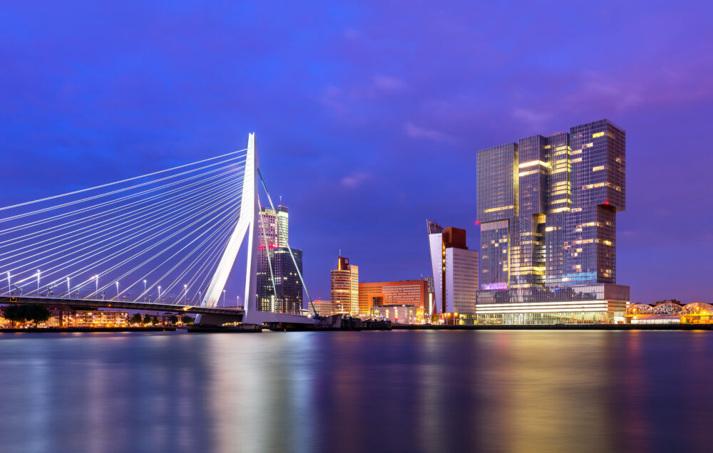 Niederlande Rotterdam Skyline