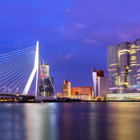 Niederlande Rotterdam Skyline