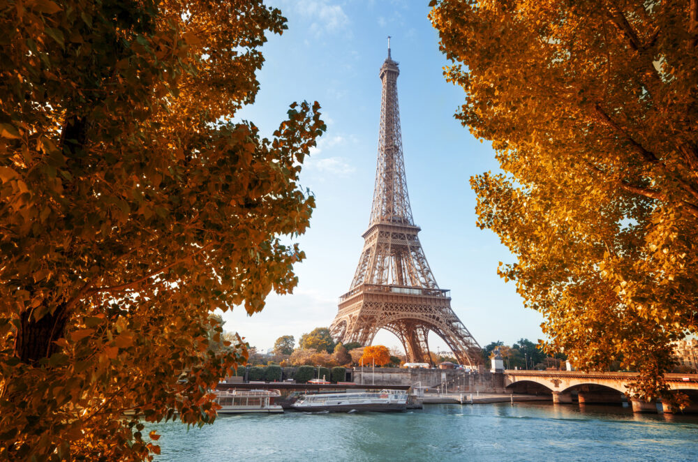 Frankreich Paris Eiffelturm Herbst