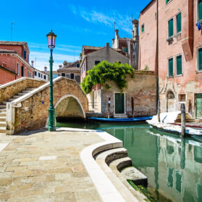 Italien Venedig Brücke Kanal