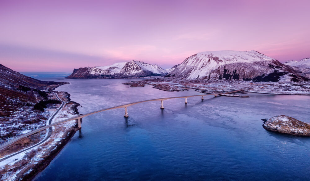 norwegen landschaft brücke