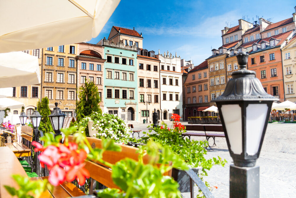 Polen Warschau Altstadt Marktplatz