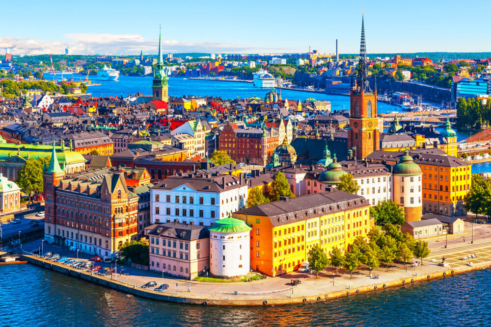 Schweden STockholm Gamla Stan Pier