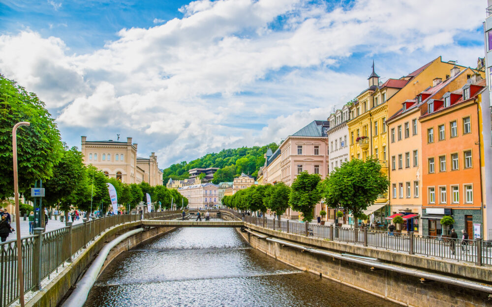 Tschechien Karlsbad Fluss