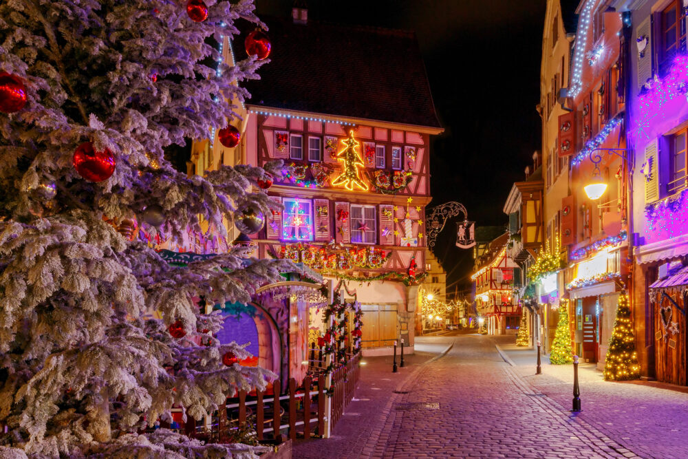 Frankreich Elsass Colmar Weihnachtsdeko