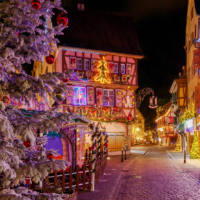 Frankreich Elsass Colmar Weihnachtsdeko