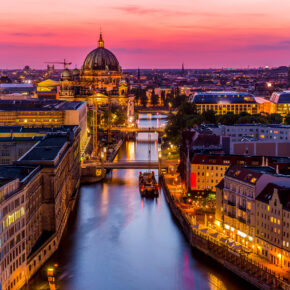 Berlin Spree Sonnenuntergang