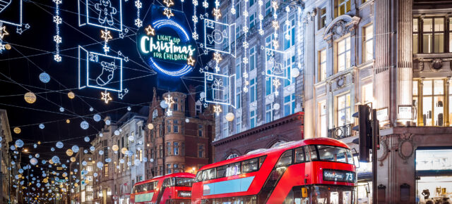 Großbritannien London Weihnachten Beleuchtung