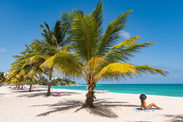 Barbados Strand Frau