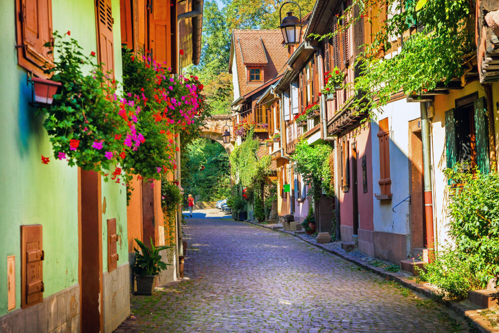 Frankreich Elsass Colmas Strasse