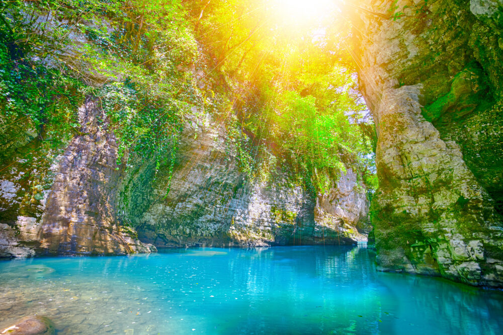 Georgien Martvili Canyon Fluss