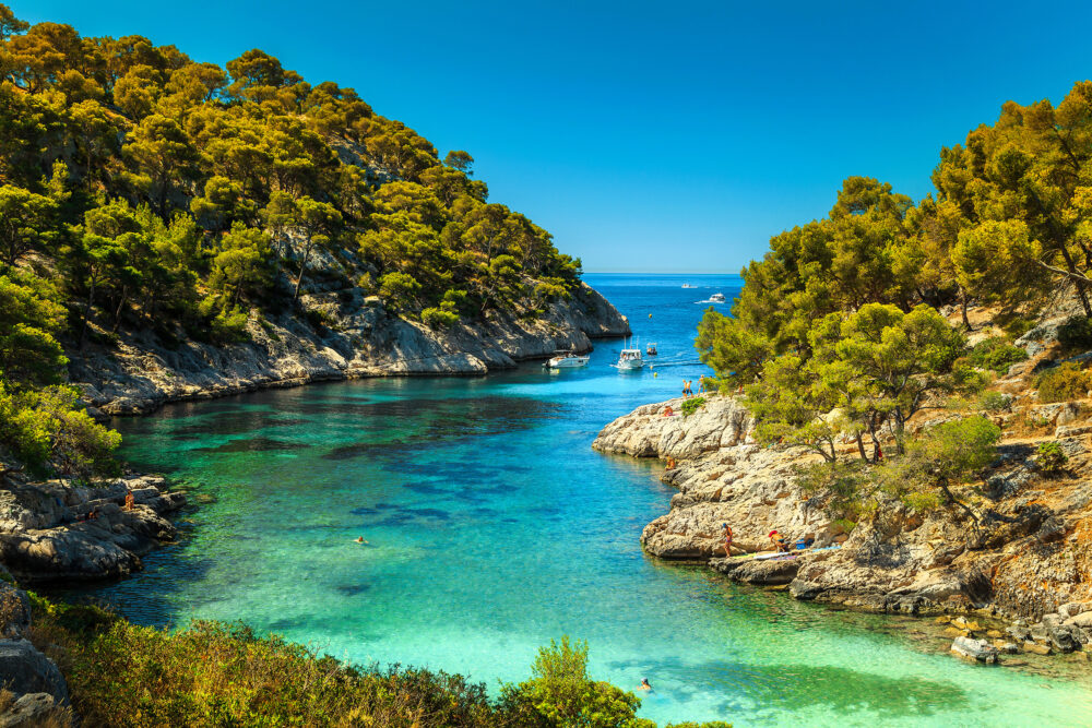 Südfrankreich Calanques Nationalpark Calanques de Port Pin Bay