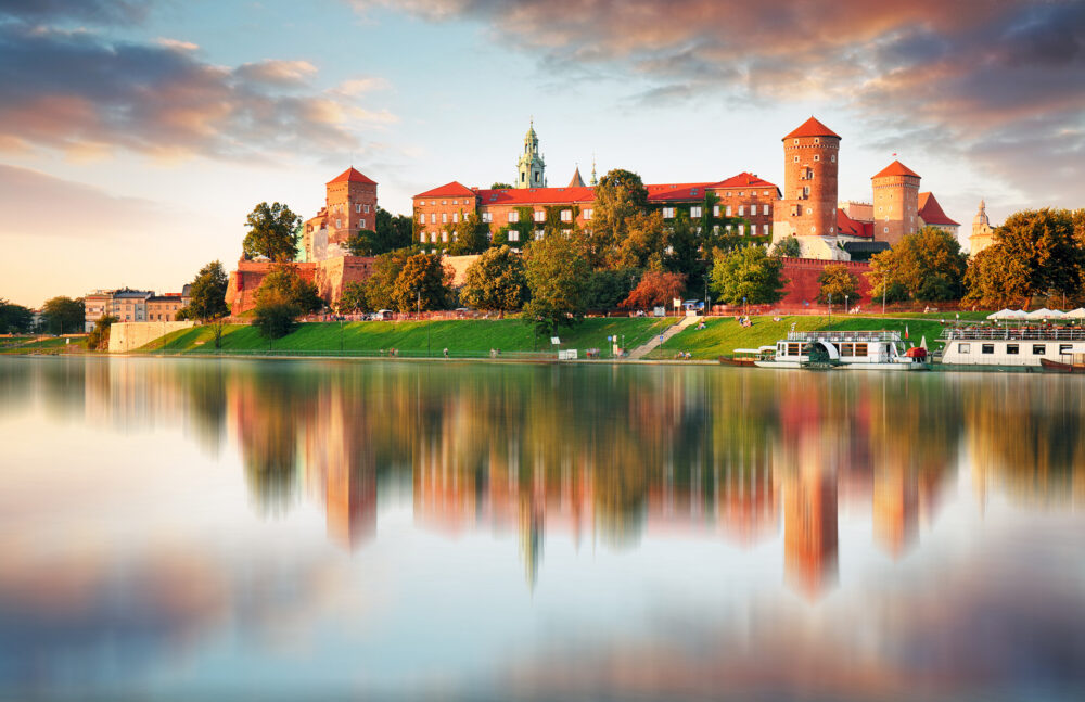 Polen Krakow Wawel Hill