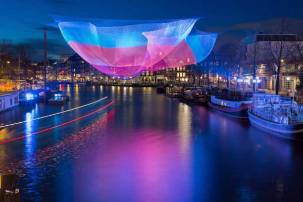 Niederlande Amsterdam Festival of Lights bunt