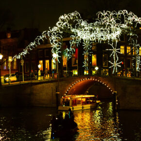 Niederlande Amsterdam Festival of Lights Kanal