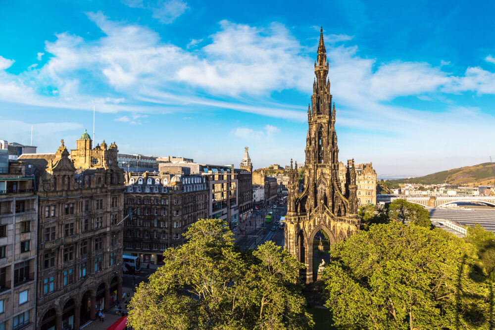 Schottland Edinburgh Scott Monument