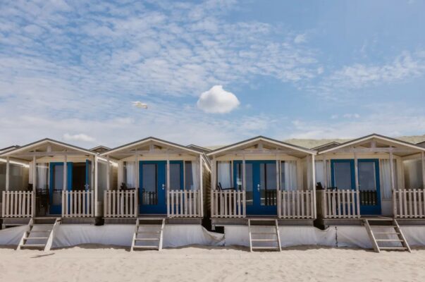 Ansicht der Beach Houses von vorne