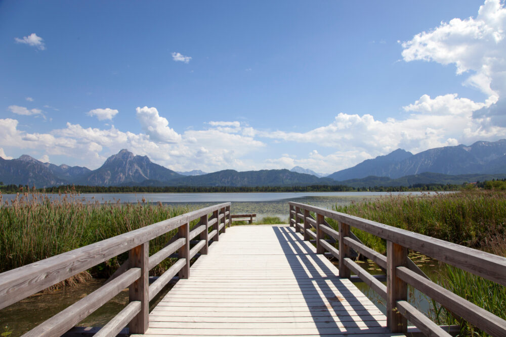 Deutschland Bayern Hopfensee