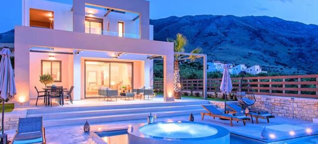 Krasse Luxus-Villa auf Kreta: 8 Tage im eigenen Ferienhaus mit Pool & Whirlpool für 500€ p.P.