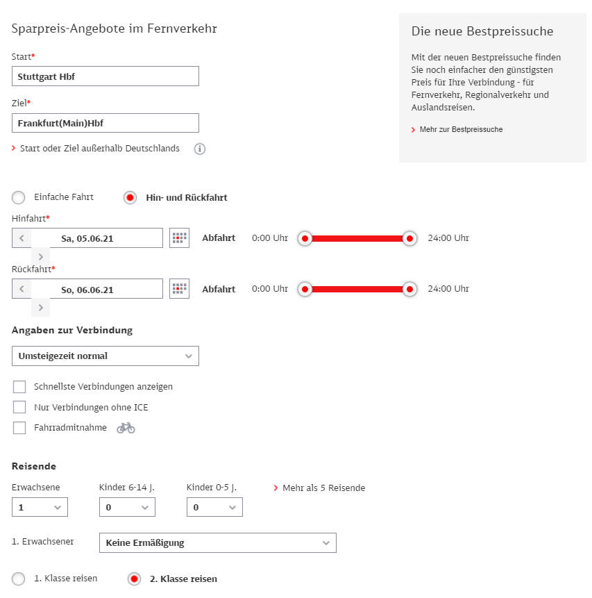 DB Sparpreisfinder: Mit Der Bestpreissuche Sparen