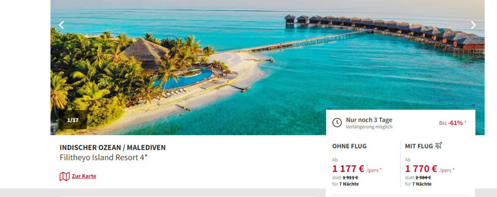 Traumurlaub: 10 Tage Malediven In TOP 4* Superior Villa Mit All ...