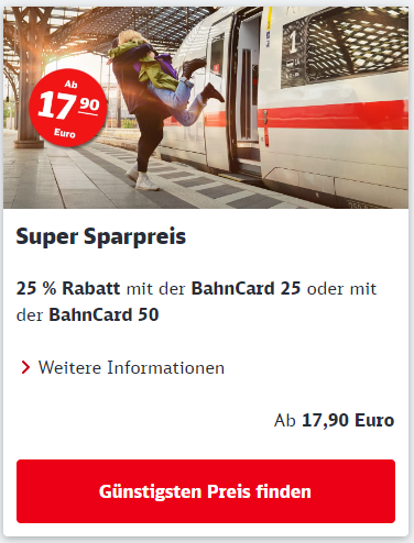 Super Sparpreis: Tickets Für Deutschlandweite Fahrten Ab 12,90€