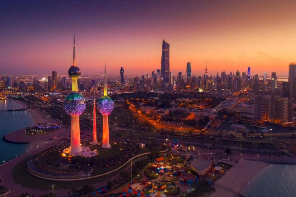 A,Wonderful,Shot,Of,The,State,Of,Kuwait,At,Night