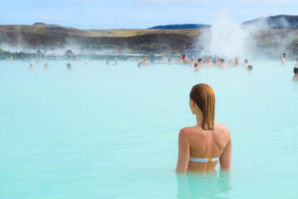 Island Blue Lagoon Frau