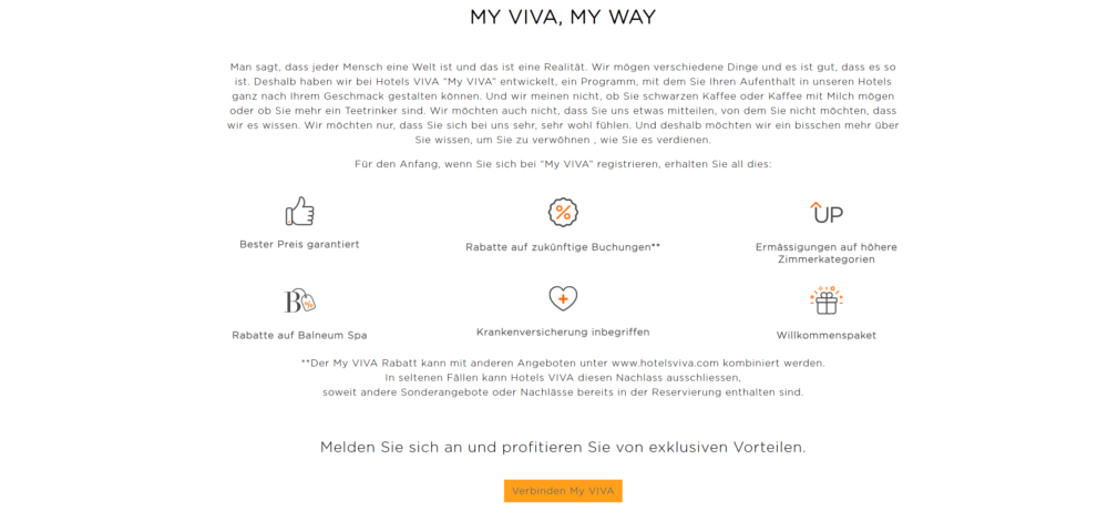 VIVA Hotels MYVlVA Screenshot 2024