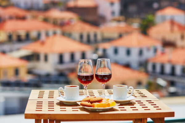 Portugal Madeira two glasses wine cups