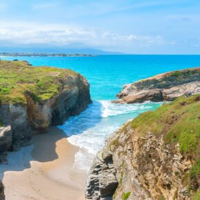 Spanien Galicien (Playa de las Catedrales) in Ribadeo