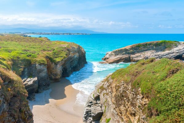 Spanien Galicien (Playa de las Catedrales) in Ribadeo