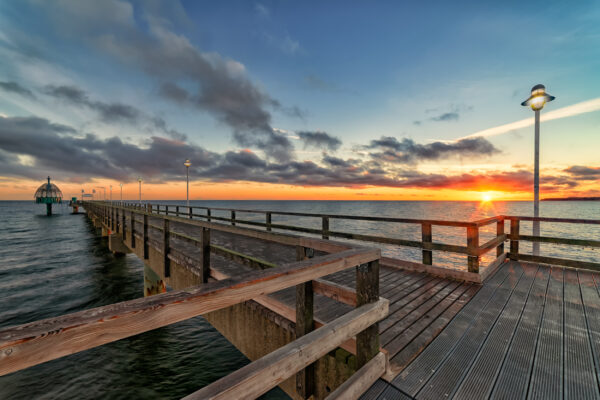 Deutschland Usedom Seebrücke Zinnowitz