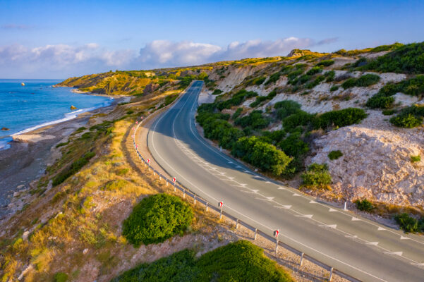 Zypern Straße Aphrodite Felsen