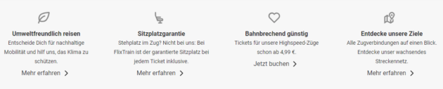 FlixTrain Gutschein alle Vorteile