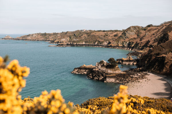 Jersey Bucht Felsen