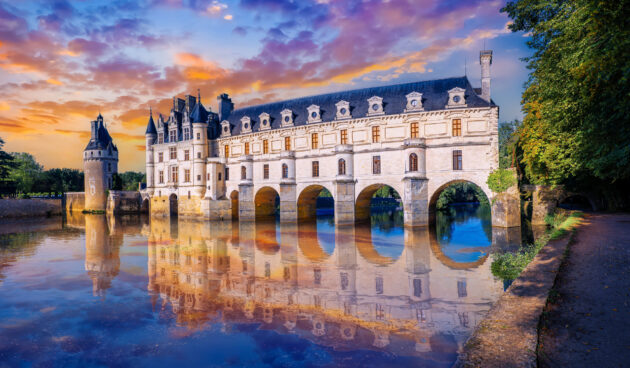 Landscape,Of,The,Most,Beautiful,Castle,In,The,Loire,Valley;