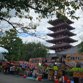 Japan Tokio Tempel Asakusa Streetfood